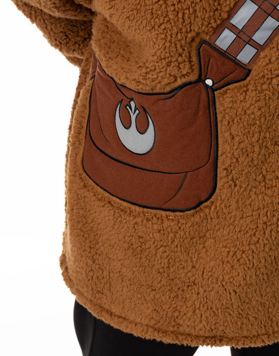 Star Wars Chewbacca Unisex Brown Blanket Hoodie