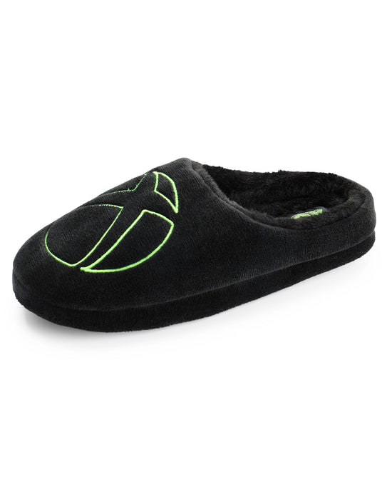 Xbox Logo Mens Black Mule Slippers