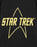 Star Trek Yellow Logo Mens Black Short Sleeved T-Shirt