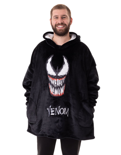 Marvel Venom Mens Black Blanket Hoodie