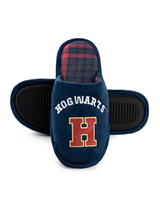 Harry Potter Hogwarts Mens Blue Mule Slippers