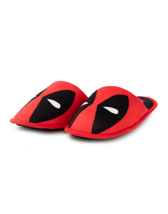 Marvel Deadpool Mens Red Mule Slippers