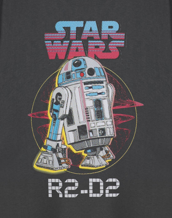 Star Wars R2-D2 Mens Grey Short Sleeved T-Shirt