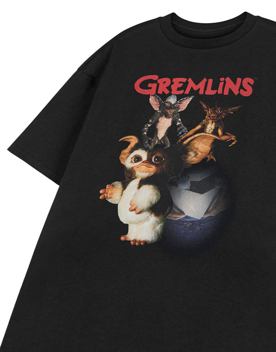 Gremlins Transformation Unisex Black Short Sleeved T-Shirt