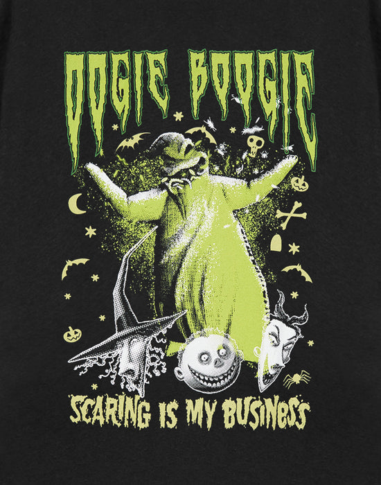 The Nightmare Before Christmas Oogie Boogie Unisex Black Short Sleeved T-Shirt