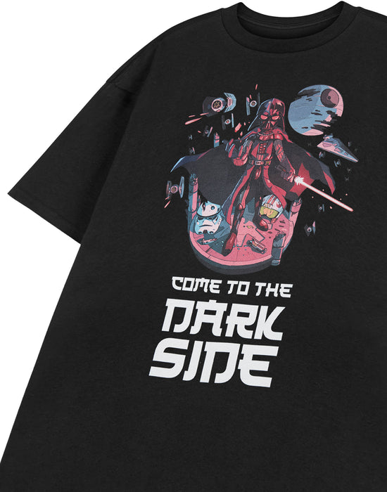 Star Wars Come To The Dark Side Mens Black Short Sleeved T-Shirt