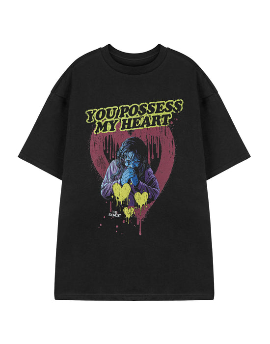 Exorcist You Possess my heart Unisex Black Short Sleeved T-Shirt