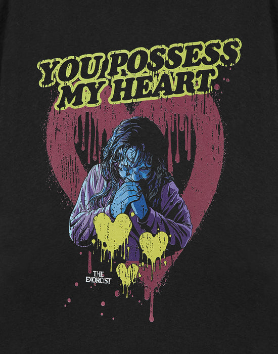 Exorcist You Possess my heart Unisex Black Short Sleeved T-Shirt