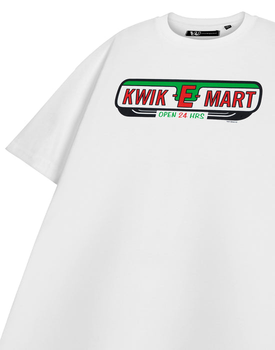 The Simpsons Kwik-E-Mart Mens White Short Sleeved T-Shirt