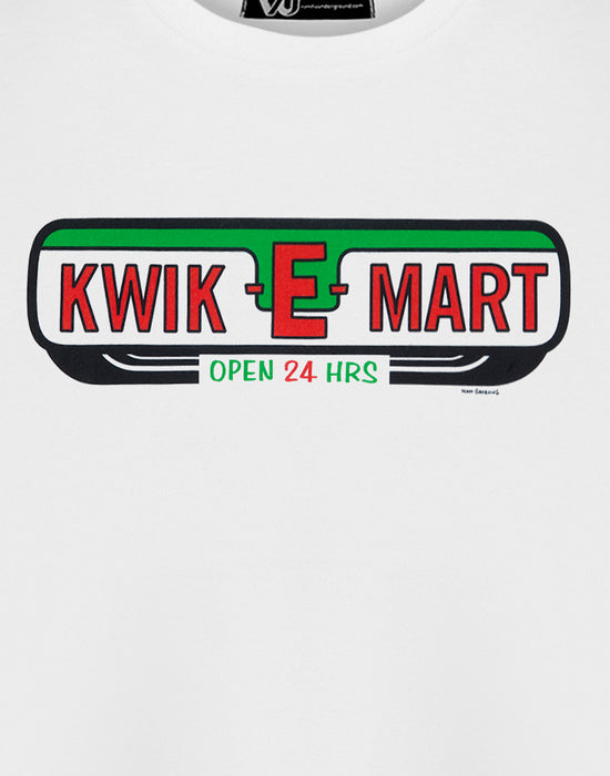 The Simpsons Kwik-E-Mart Mens White Short Sleeved T-Shirt