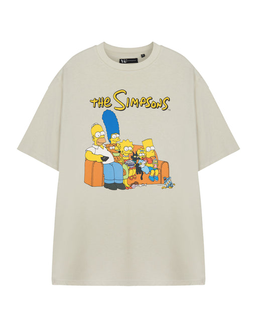 The Simpsons Couch Mens Beige Short Sleeved T-Shirt