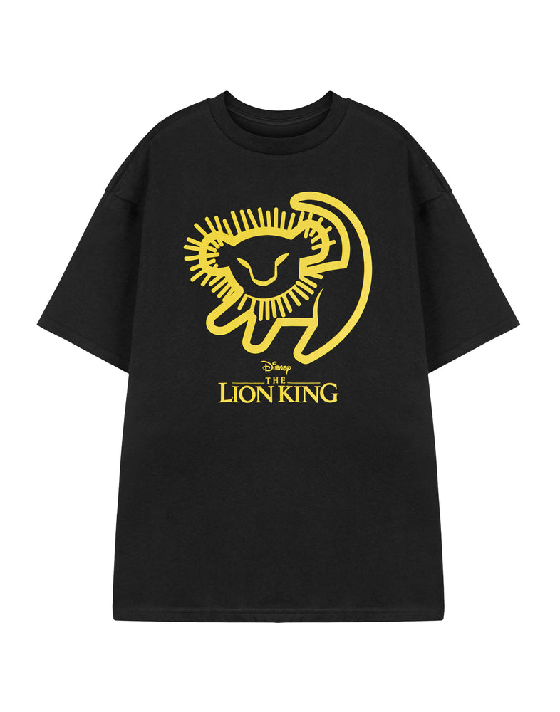 Disney Lion King Adults Unisex Black Short Sleeved T-Shirt