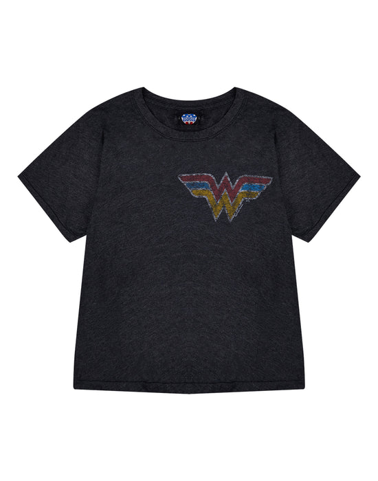 DC Comics Wonder Woman Womens Grey Short Sleeved T-Shirt