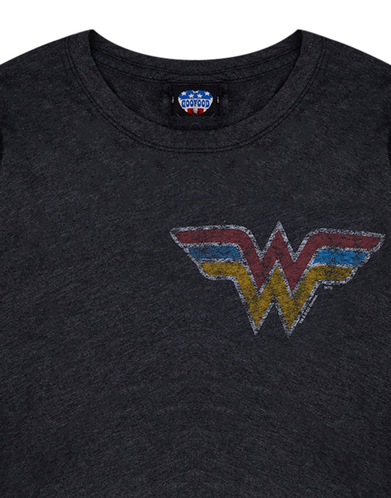 DC Comics Wonder Woman Womens Grey Short Sleeved T-Shirt