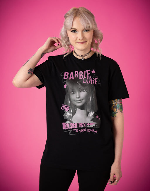 Barbie Barbiecore Womens Black Short Sleeved T-Shirt