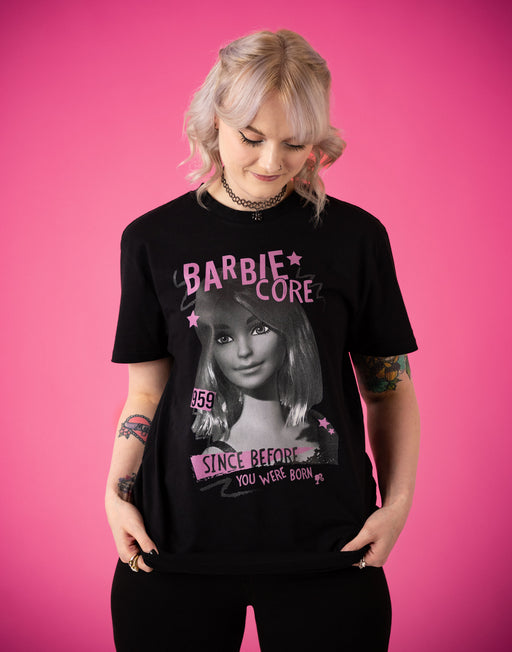 Barbie Barbiecore Womens Black Short Sleeved T-Shirt