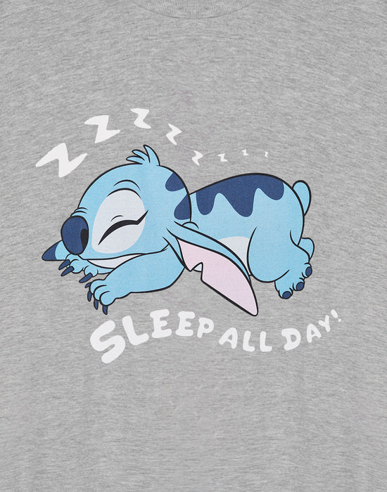 Disney Sleep All Day Womens Grey Short Sleeve Nightdress