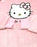 Hello Kitty Character Face Womens Pink Blanket Hoodie