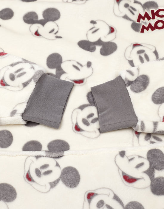 Disney Mickey Mouse Womens Beige Blanket Hoodie