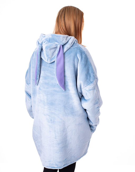 Disney Eeyore Womens Blue Blanket Hoodie