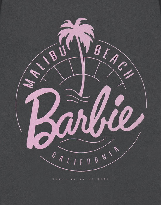 Barbie Malibu Beach Womens Grey Sweatshirt