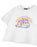 Pusheen Rainbow Womens White Cropped Short Sleeved T-Shirt