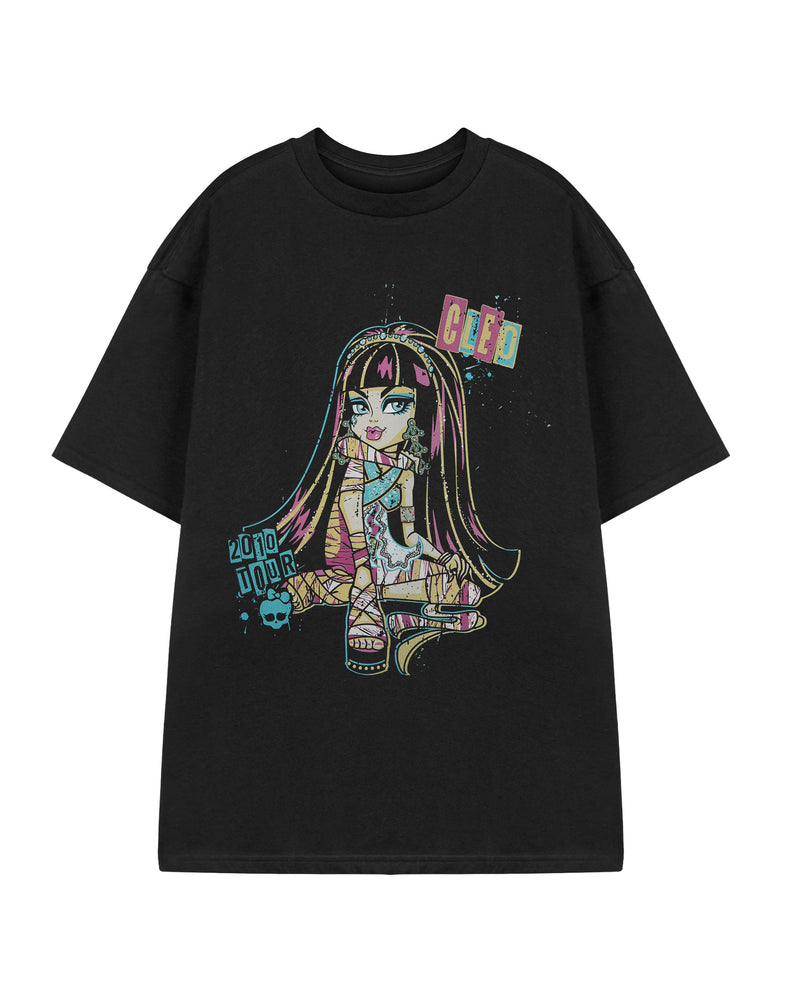 Monster High Cleo Womens Black Short Sleeved T-Shirt