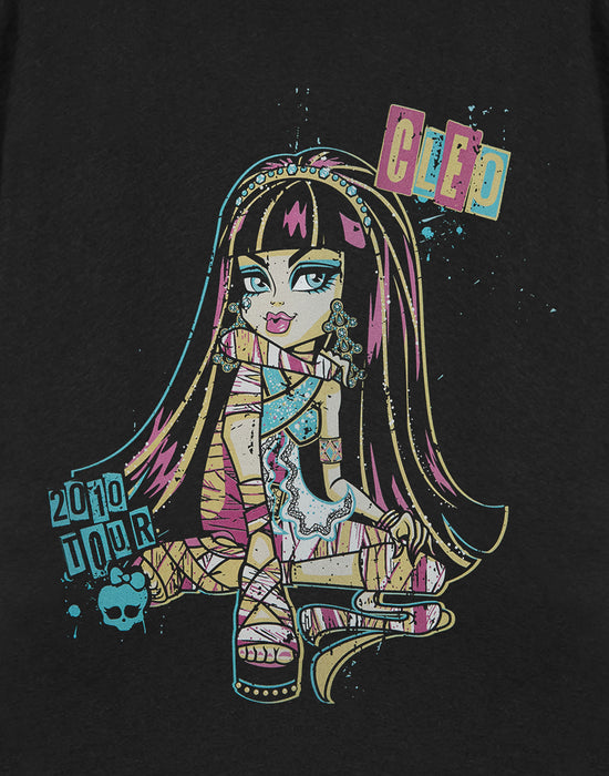 Monster High Cleo Womens Black Short Sleeved T-Shirt