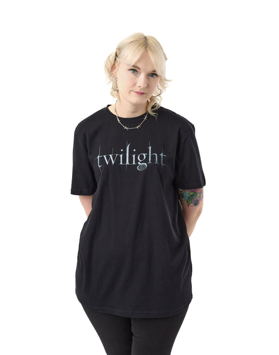 Twilight Womens Black Short Sleeved Logo T-Shirt