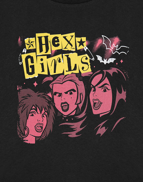 Scooby Doo Hex Girls Punk Womens Black Short Sleeved T-Shirt