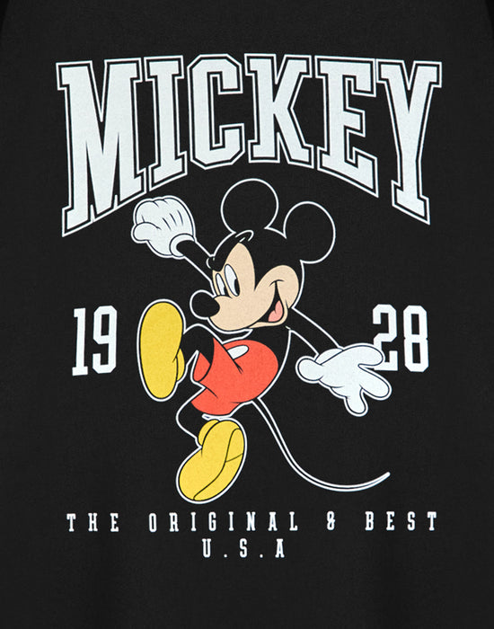 Disney Mickey Mouse Womens Black Sweatshirt