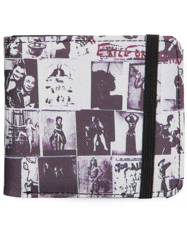 Rock Sax The Rolling Stones Mens Black Strap Wallet