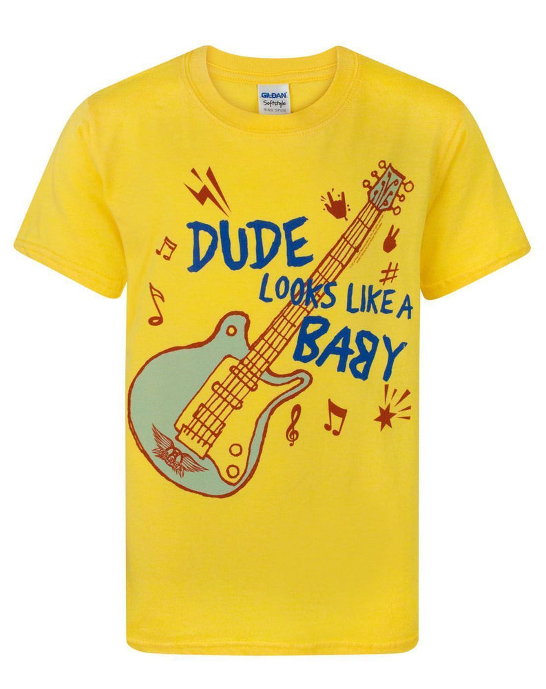 Aerosmith Boys Yellow Short Sleeved T-Shirt