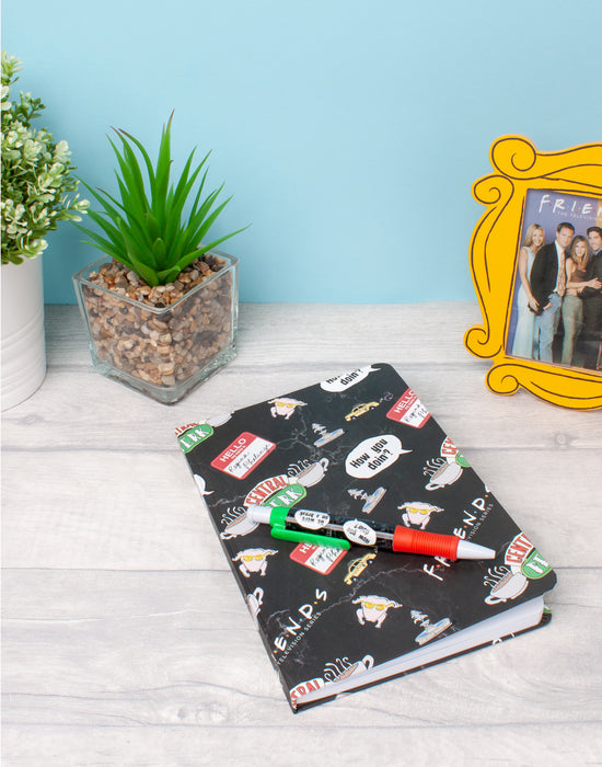 Friends Central Perk Graphic Womens Black Stationery Set