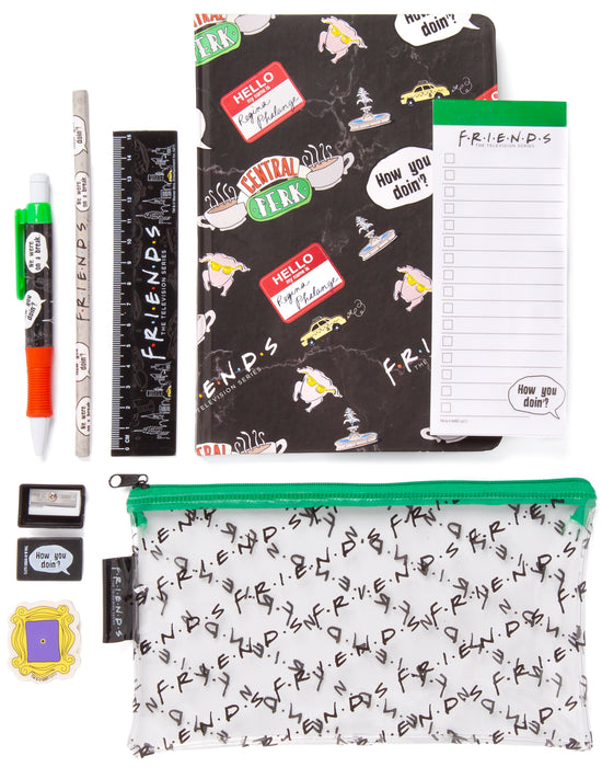 Friends Central Perk Graphic Womens Black Stationery Set