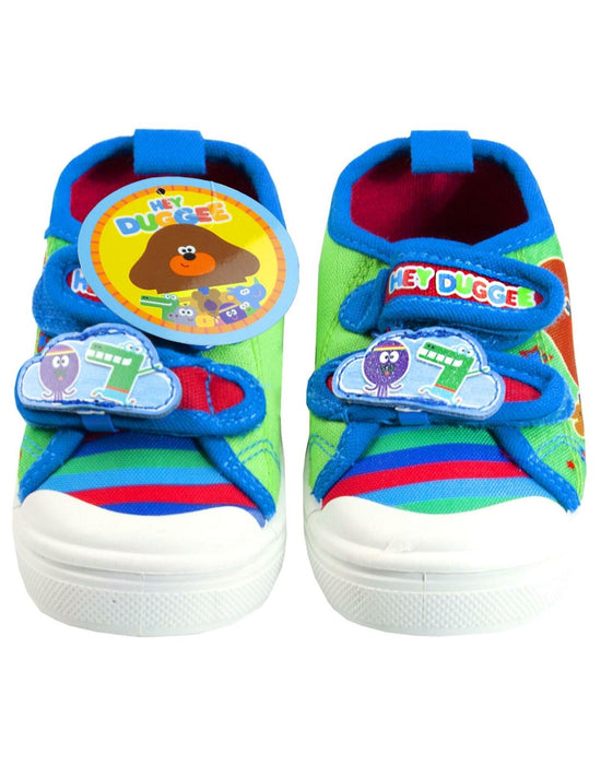 Hey Duggee Boys Green Velcro Trainers