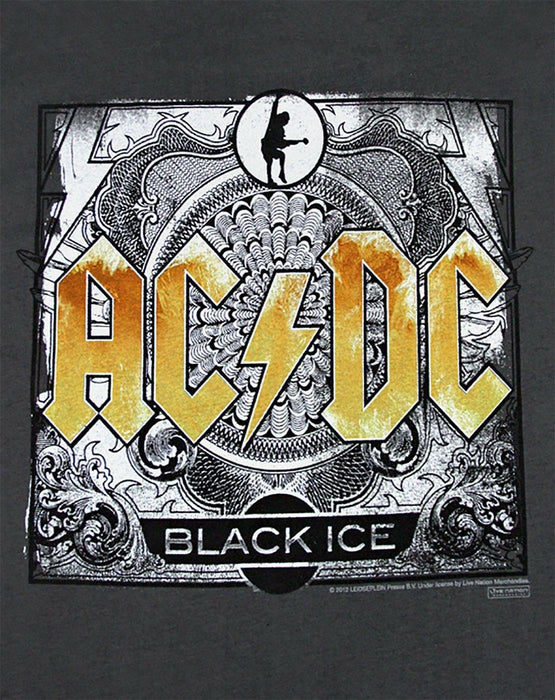 Amplified Clothing AC/DC Mens Grey Short Sleeved T-Shirt