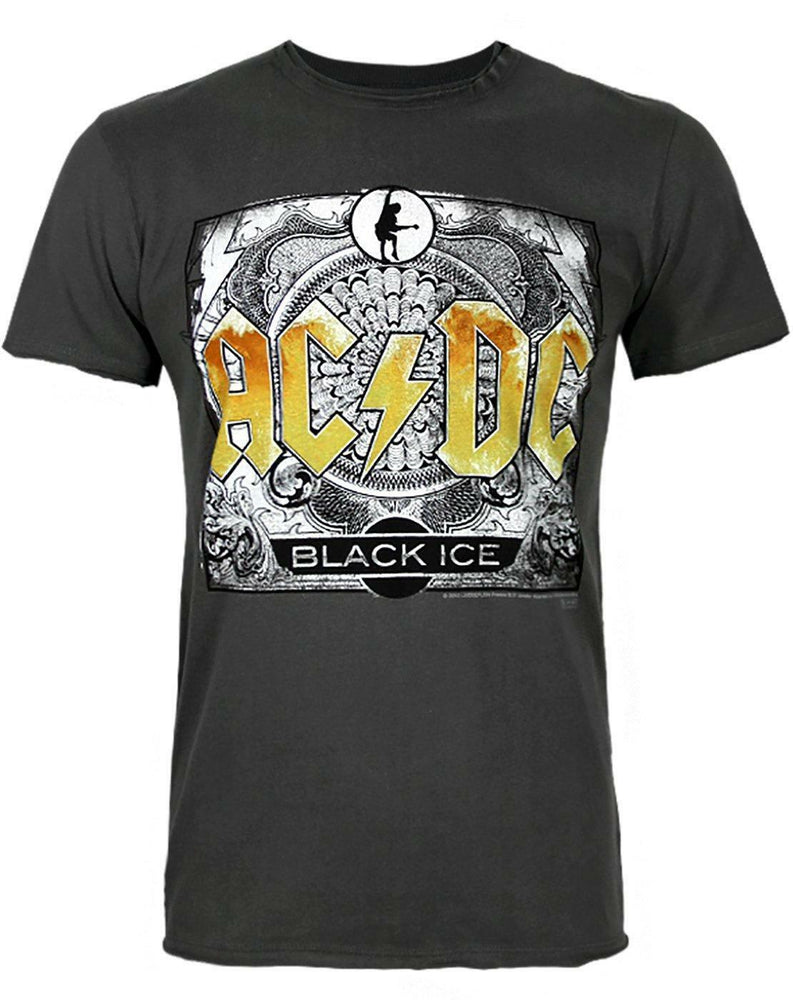 Amplified Clothing AC/DC Mens Grey Short Sleeved T-Shirt