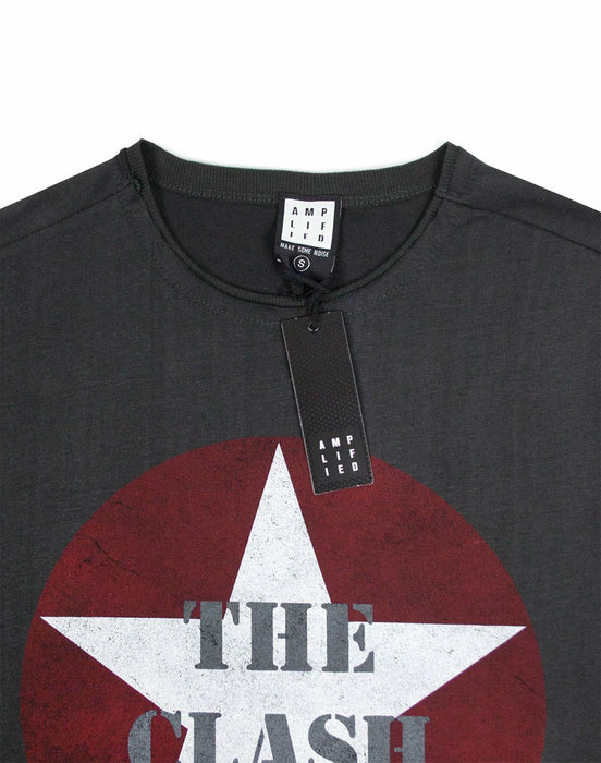 Amplified Clothing The Clash Mens Grey Short Sleeved T-Shirt