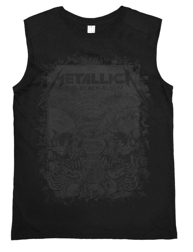 Amplified Clothing Metallica Mens Grey Sleeveless T-Shirt