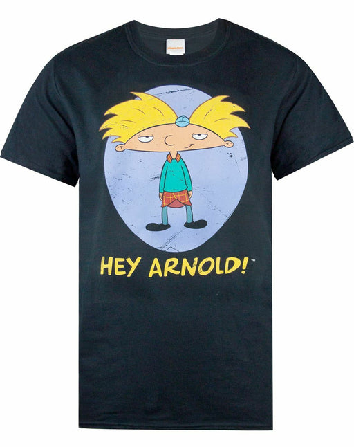 Nickelodeon Arnold Mens Black Short Sleeved T-Shirt