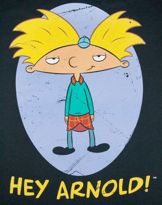 Nickelodeon Arnold Mens Black Short Sleeved T-Shirt