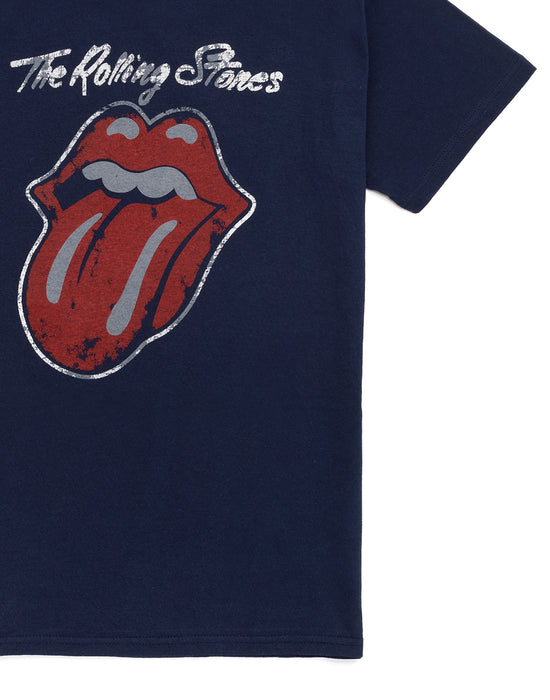 The Rolling Stones Mens Blue Short Sleeved T-Shirt