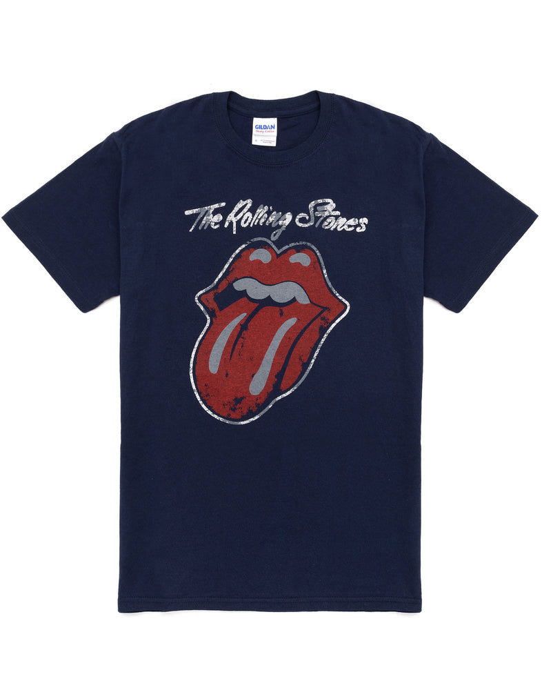 The Rolling Stones Mens Blue Short Sleeved T-Shirt