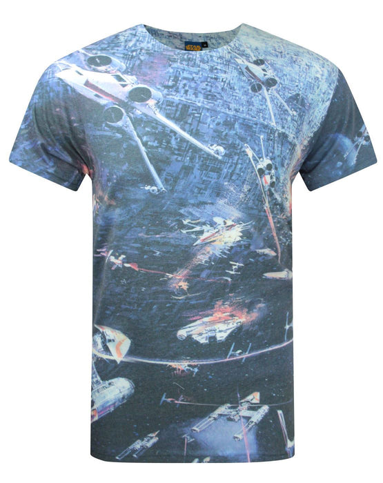 Star Wars Huge Space Battle Men's T-Shirt