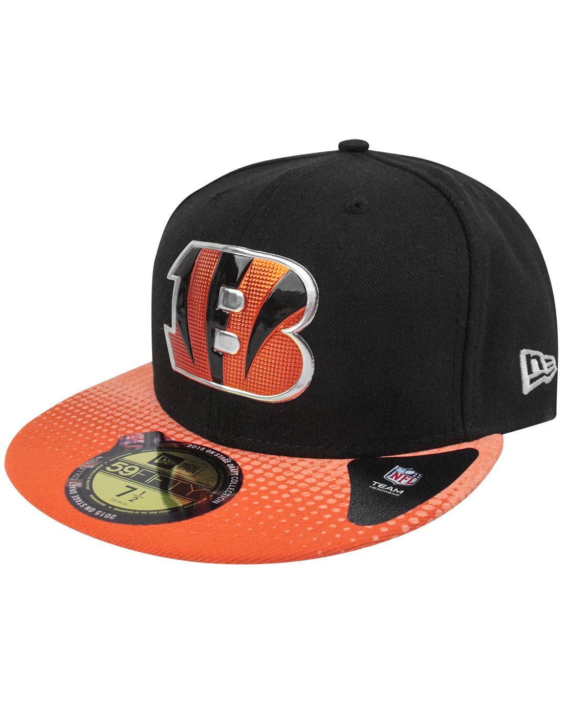 Cincinnati Bengals NFL Draft Black 59FIFTY Fitted Cap