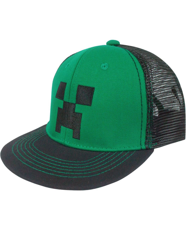 Minecraft Creeper Face Snapback Cap