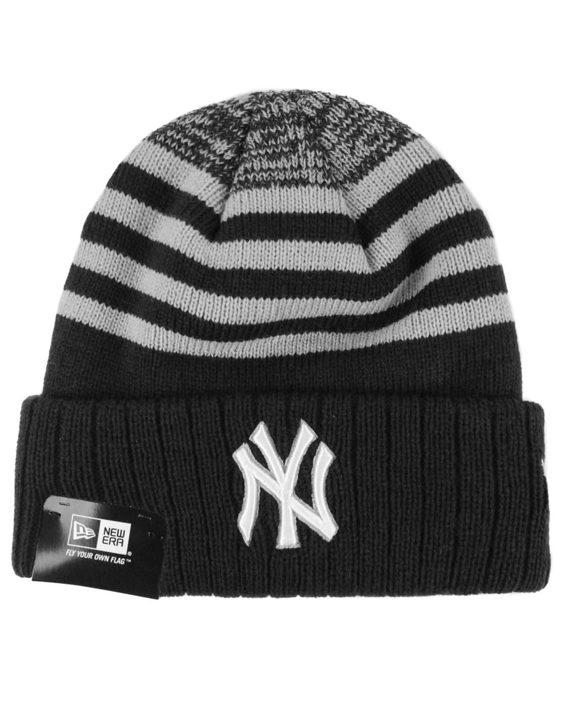 New Era MLB New York Yankees Striped Knit Hat — Vanilla Underground