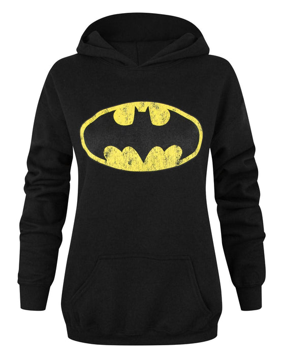 Batman Distressed Logo Women's Hoodie