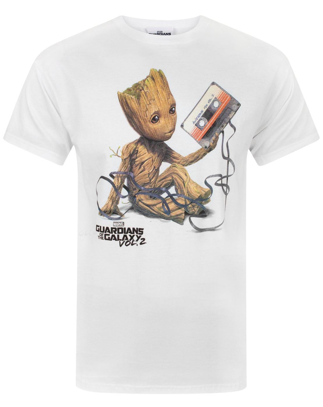 Guardians of the Galaxy Vol 2 Groot Tape Men's T-Shirt — Vanilla ...